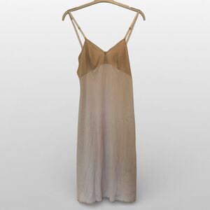 Vintage 90s Olga Bias Cut Slip Dress Nude Champagne Minimalist Romantic